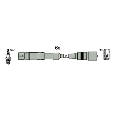 Set cablaj aprinder 134796 HITACHI