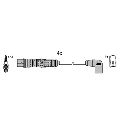 Set cablaj aprinder 134961 HITACHI