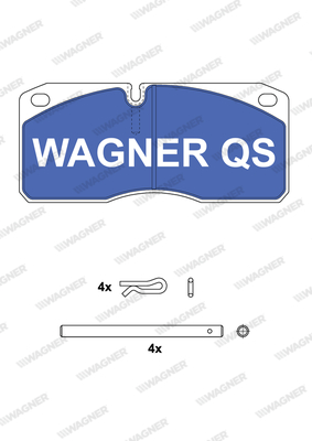Set placute frana,frana disc 2906704960 WAGNER