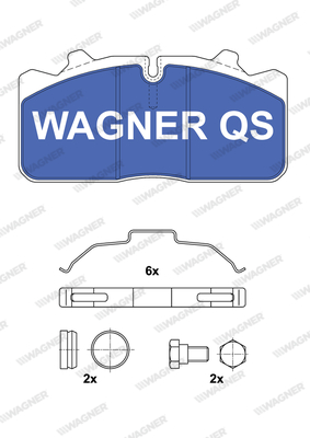 Set placute frana,frana disc 2908804950 WAGNER
