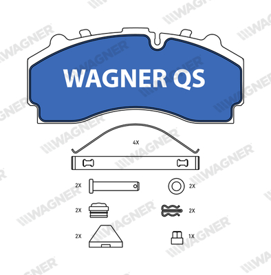 Set placute frana,frana disc 2933104950 WAGNER
