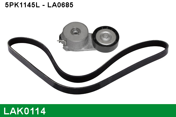 Set curea transmisie cu caneluri LAK0114 LUCAS
