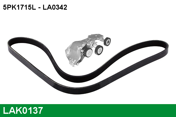 Set curea transmisie cu caneluri LAK0137 LUCAS