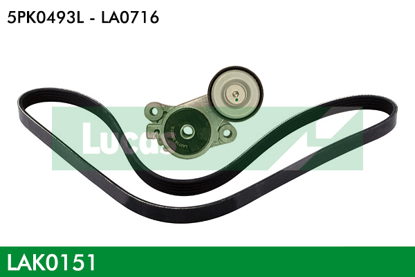 Set curea transmisie cu caneluri LAK0151 LUCAS