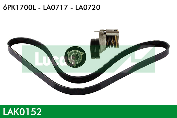 Set curea transmisie cu caneluri LAK0152 LUCAS
