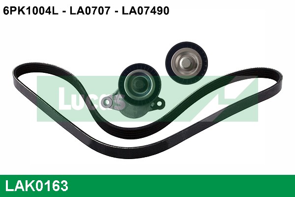 Set curea transmisie cu caneluri LAK0163 LUCAS