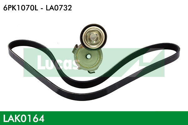 Set curea transmisie cu caneluri LAK0164 LUCAS
