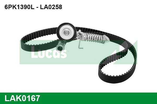 Set curea transmisie cu caneluri LAK0167 LUCAS