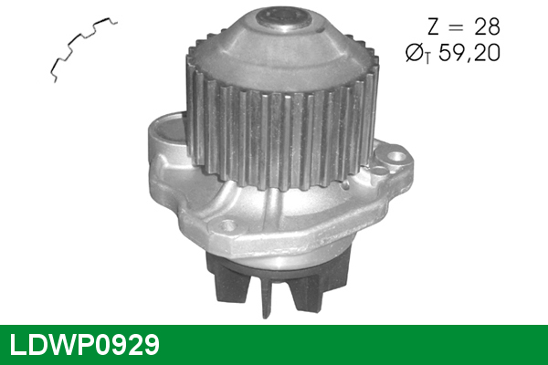 Pompă de apă, răcire motor LDWP0929 LUCAS