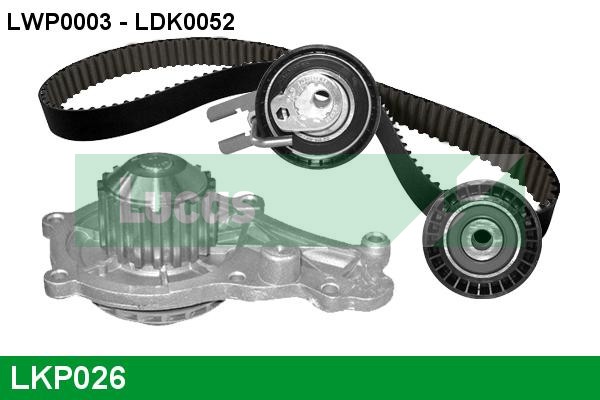 Set pompa apa + curea dintata LKP026 LUCAS