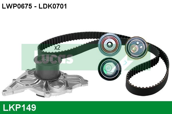 Set pompa apa + curea dintata LKP149 LUCAS