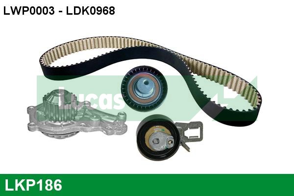 Set pompa apa + curea dintata LKP186 LUCAS