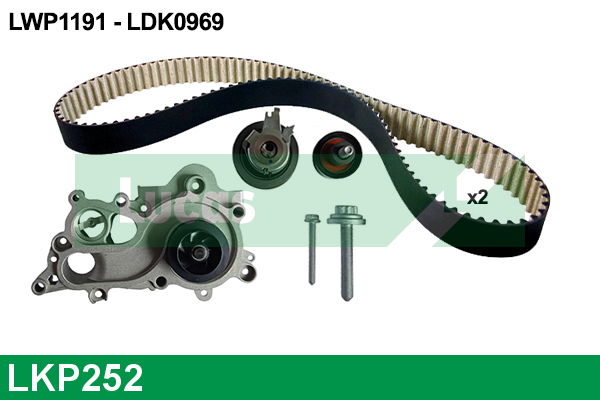 Set pompa apa + curea dintata LKP252 LUCAS