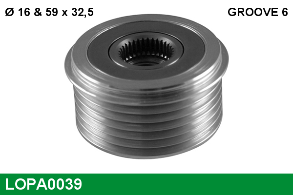 Sistem roata libera, generator LOPA0039 LUCAS