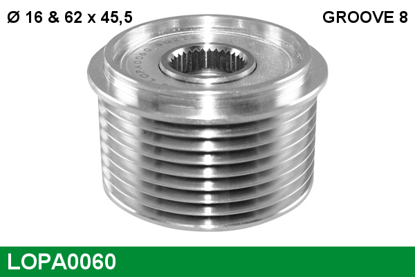 Sistem roata libera, generator LOPA0060 LUCAS