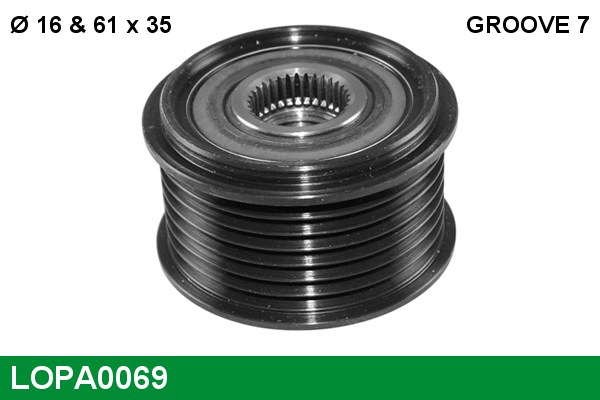 Sistem roata libera, generator LOPA0069 LUCAS