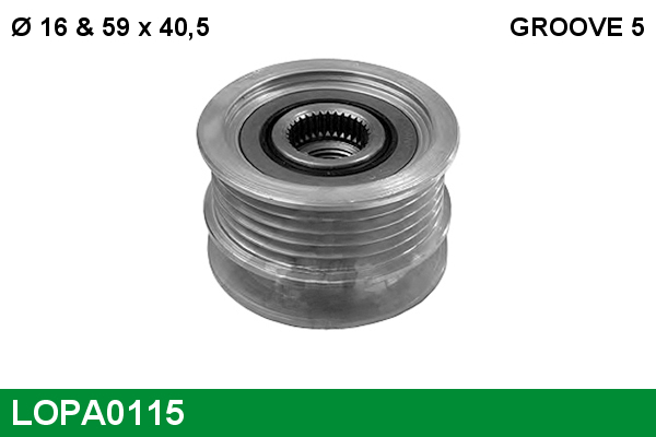 Sistem roata libera, generator LOPA0115 LUCAS