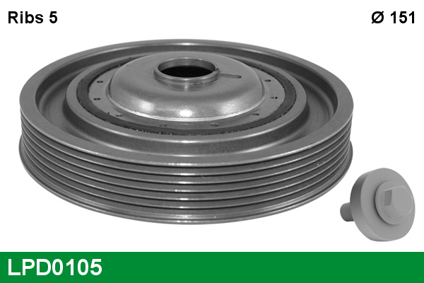 Fulie curea, arbore cotit LPD0105 LUCAS