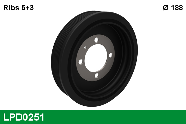 Fulie curea, arbore cotit LPD0251 LUCAS