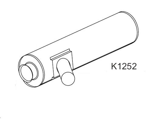 Amortizor zgomot mijloc/spate K1252 XXLMARMITTEITALIANE