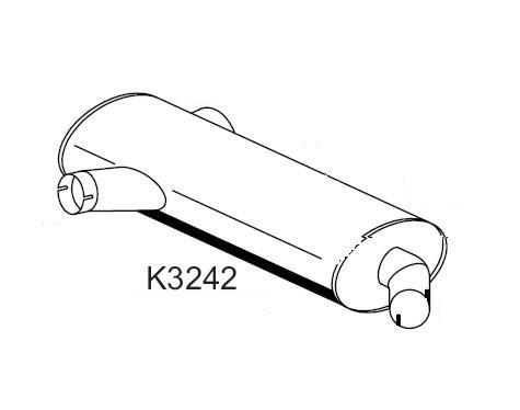 Amortizor zgomot mijloc/spate K3242 XXLMARMITTEITALIANE