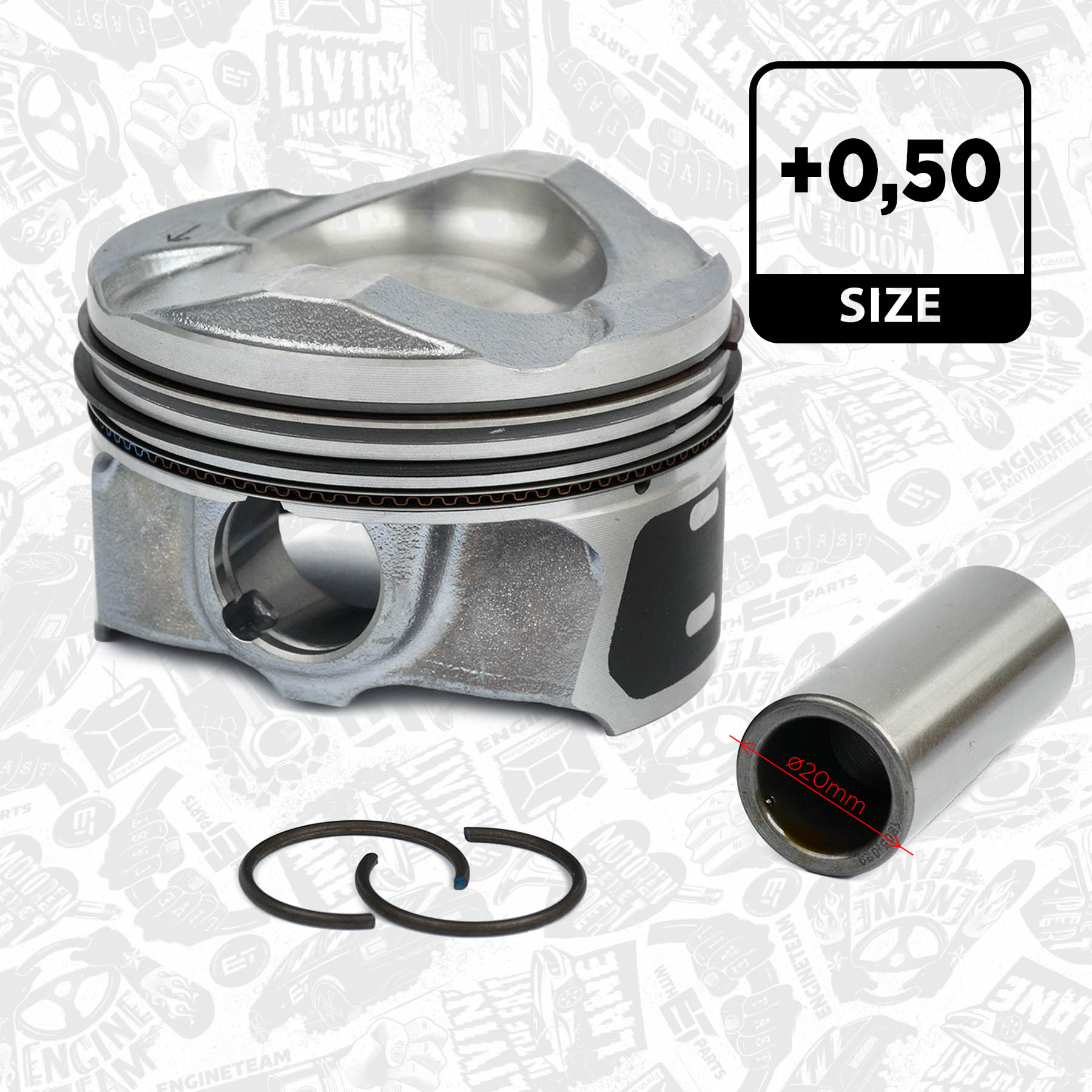 Piston PM008550 ET ENGINETEAM