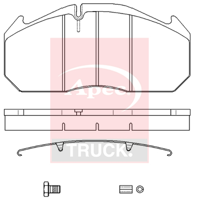 Set placute frana,frana disc PAD29030K APEC
