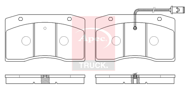 Set placute frana,frana disc PAD29075 APEC