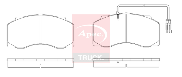 Set placute frana,frana disc PAD29077 APEC