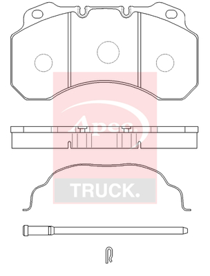 Set placute frana,frana disc PAD29100 APEC