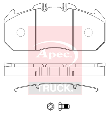 Set placute frana,frana disc PAD29131K APEC