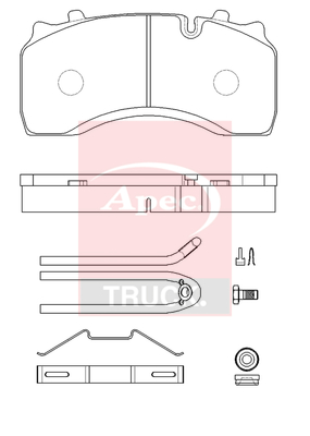 Set placute frana,frana disc PAD29142K APEC