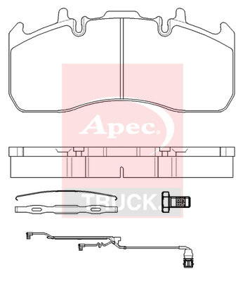 Set placute frana,frana disc PAD29173K APEC