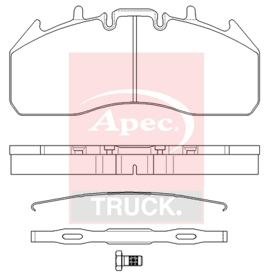 Set placute frana,frana disc PAD29174K APEC