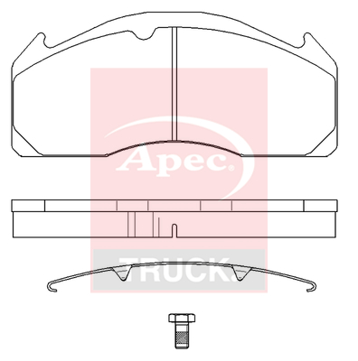 Set placute frana,frana disc PAD29277K APEC