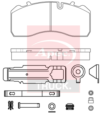 Set placute frana,frana disc PAD29320K APEC