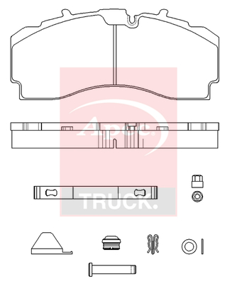 Set placute frana,frana disc PAD29331K APEC