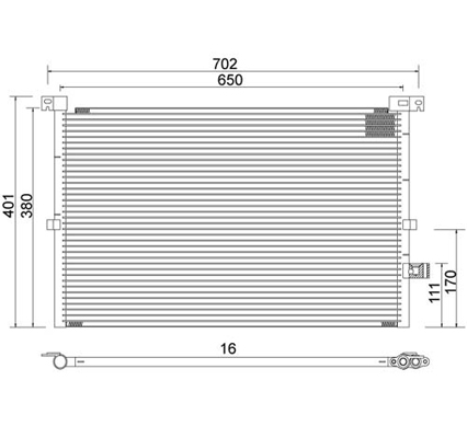 Condensator, climatizare 7110141 PowerMax