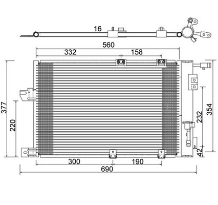Condensator, climatizare 7110204 PowerMax