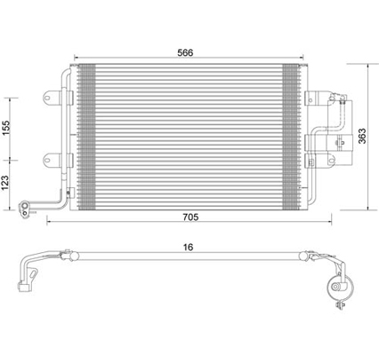 Condensator, climatizare 7110293 PowerMax