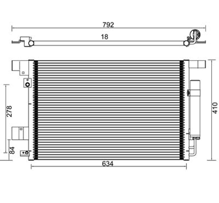 Condensator, climatizare 7110327 PowerMax