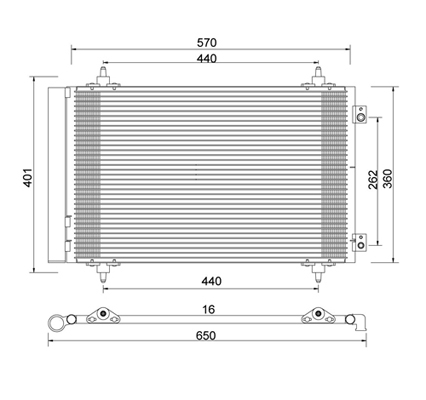 Condensator, climatizare 7110363 PowerMax