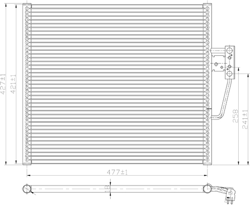 Condensator, climatizare 7110366 PowerMax