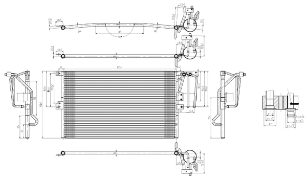 Condensator, climatizare 7110368 PowerMax