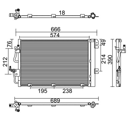 Condensator, climatizare 7110378 PowerMax