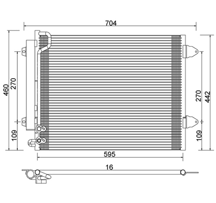 Condensator, climatizare 7110390 PowerMax