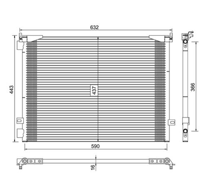 Condensator, climatizare 7110393 PowerMax