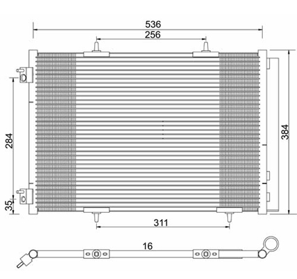 Condensator, climatizare 7110415 PowerMax