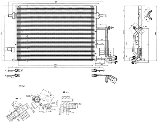 Condensator, climatizare 7110452 PowerMax