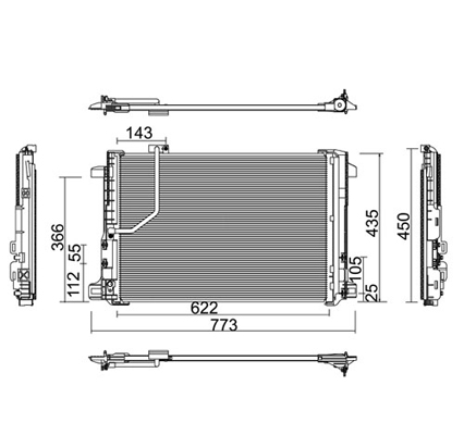 Condensator, climatizare 7110481 PowerMax